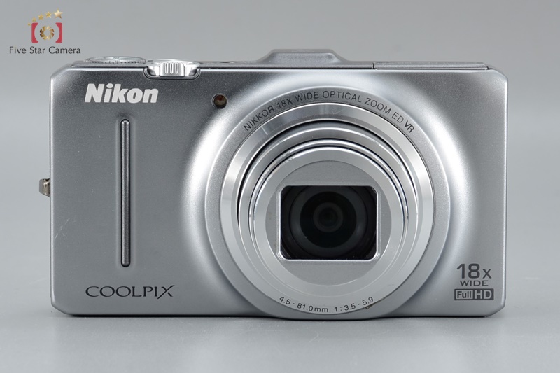 Very Good!! Nikon COOLPIX S9300 Crystal Silver 16.0 MP Digital