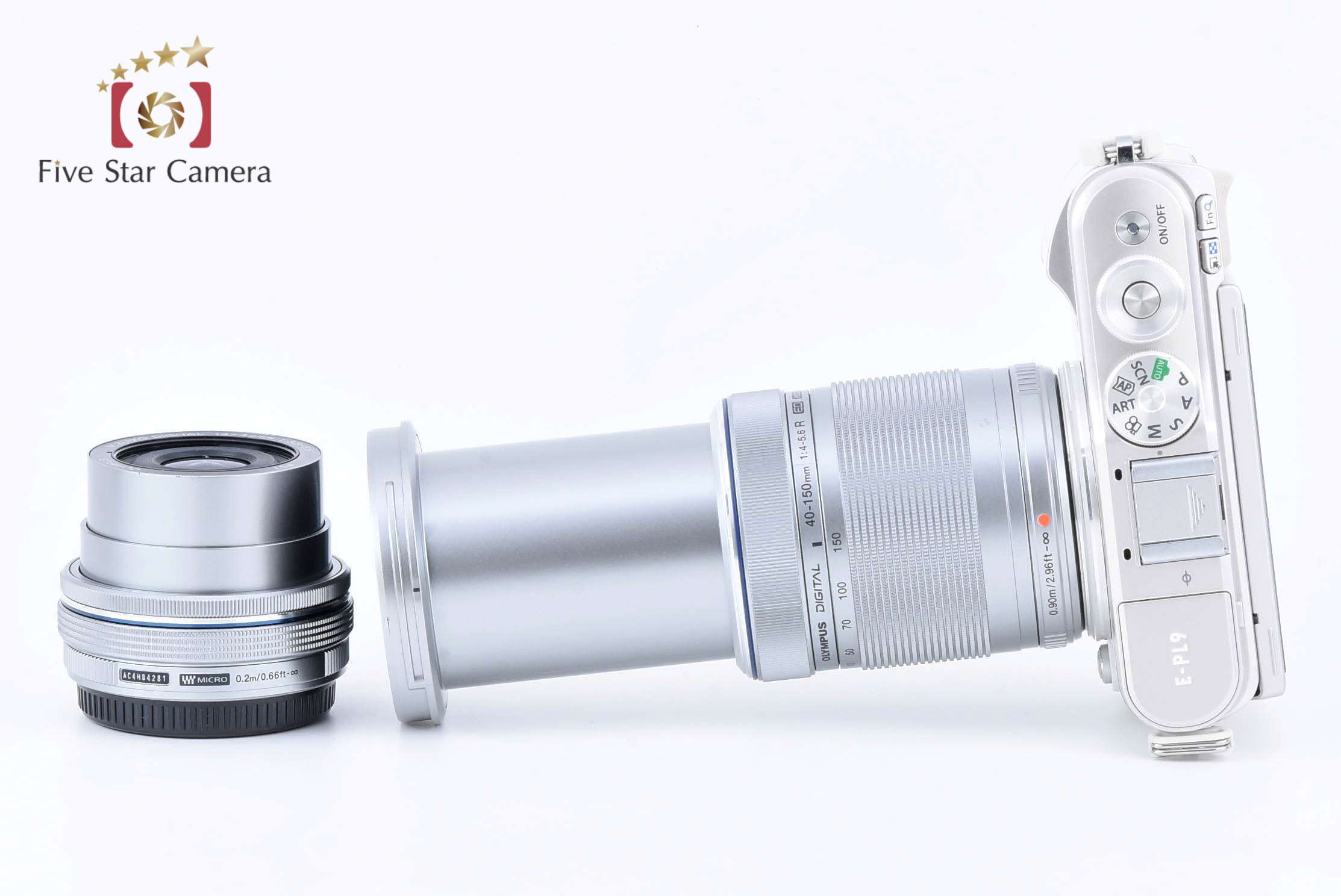 OLYMPUS PEN E−PL９ 14-42mm 40-150mm USED Olympus PEN E-PL9 14-42mm + 40-150mm Black FREESHIPPING