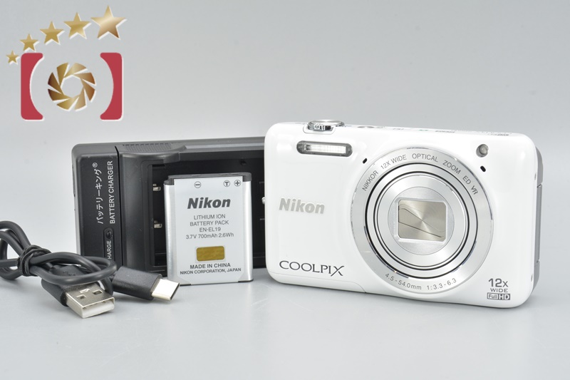 【ジャンク】Nikon COOLPIX S6500 ホワイト Buy Nikon Coolpix S6500 16MP Point-and-Shoot Digital Camera