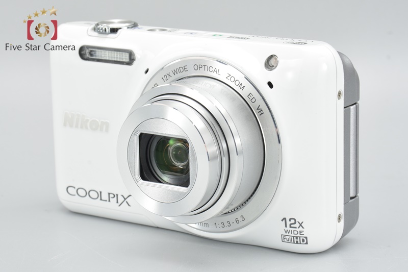 【M】Nikon COOLPIX S6600 ホワイト Nikon Coolpix S6600 Compact Digital Camera White 16MP 12 x