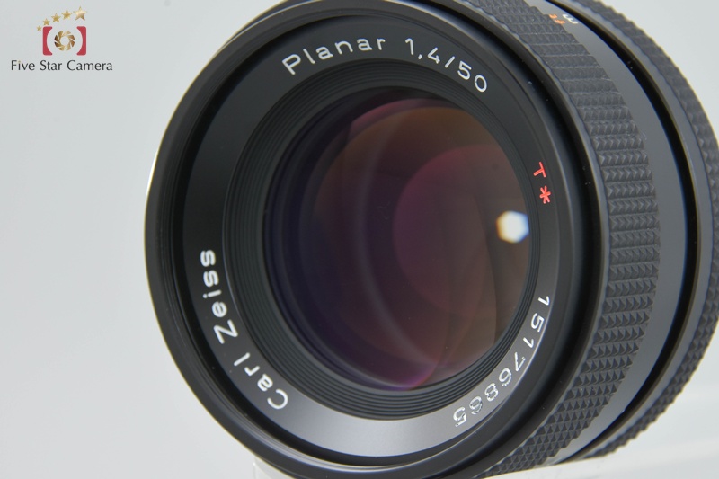 【良品】CONTAX Planar Carl Zeiss 1.4/50 MMJ CONTAX Carl Zeiss Planar 50mm f/1.4 T* MMJ Y/C Mount [Exc +5
