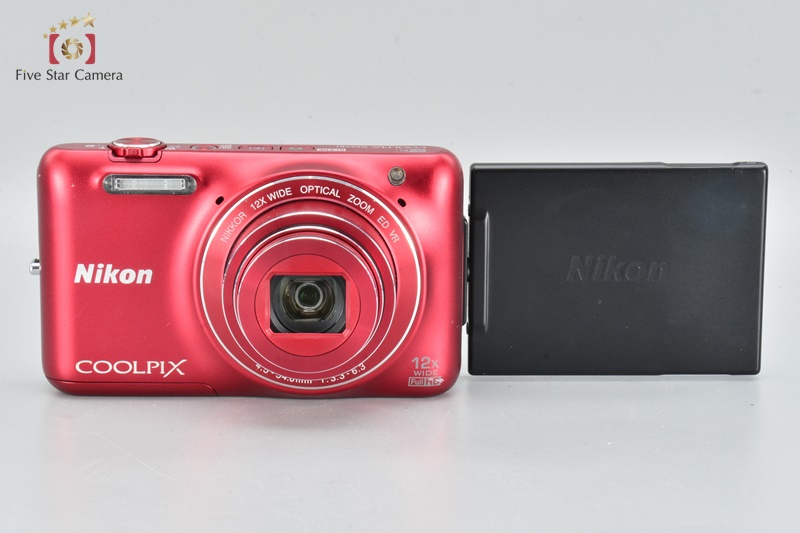 NIKON　COOLPIX　S6600 レッド　ジャンク扱い Very Good!! Nikon COOLPIX S6600 Raspberry Red 16.0 MP Digital