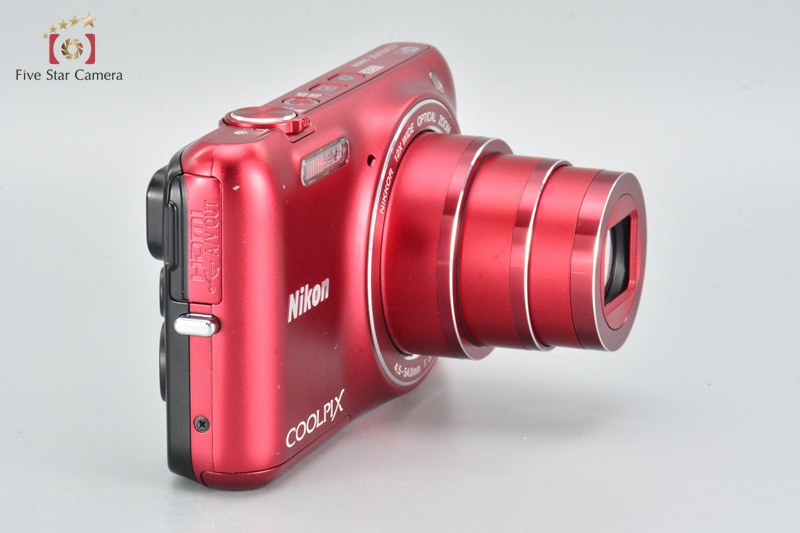 Very Good!! Nikon COOLPIX S6600 Raspberry Red 16.0 MP