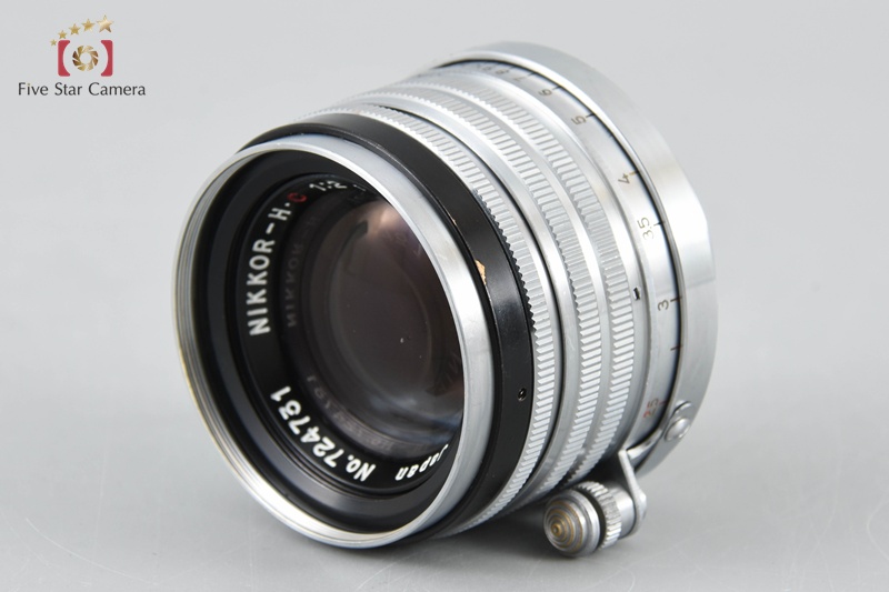 S47☆ Nicca 3-F / NIKKOR-H・C 1:2 f=5cm ジャンク 検) ニッカ レンジファインダー フィルムカメラ (60)