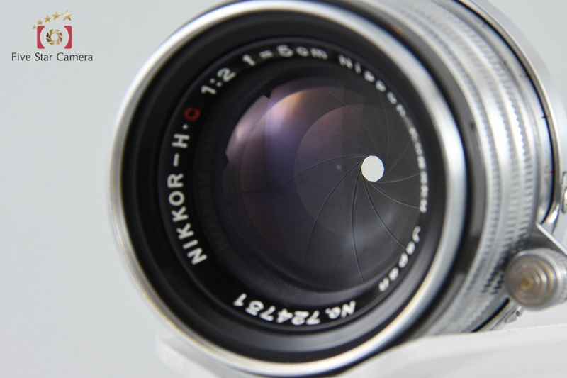 S47☆ Nicca 3-F / NIKKOR-H・C 1:2 f=5cm ジャンク 検) ニッカ レンジファインダー フィルムカメラ (60)