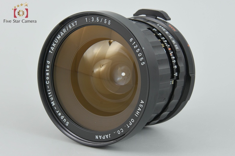 Near MINT] Pentax SMC Takumar 6x7 55mm f/3.5 Wide Angle Lens
