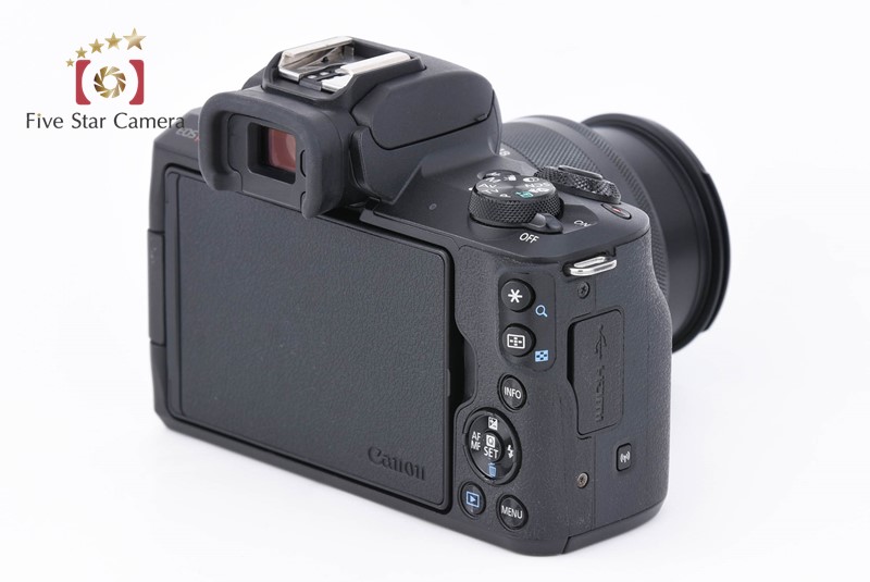 Canon EOS Kiss M / M50 Black 24.0 MP 15-45 55-200 IS STM