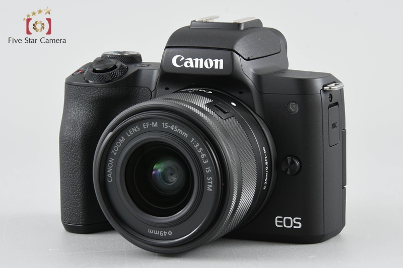 Canon EOS Kiss M2 Black 24.1 MP EF-M 15-45 IS STM Lens w