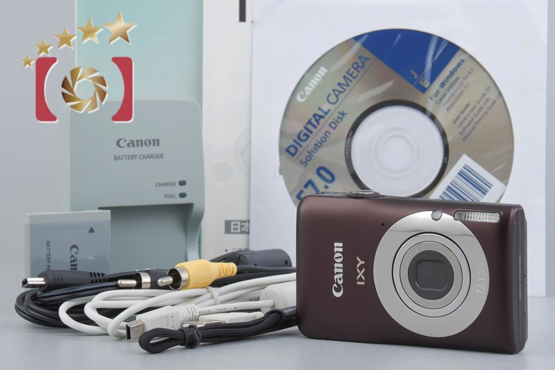 Canon IXY 200F Brown 12.1 MP Digital Camera w/ Box [Very