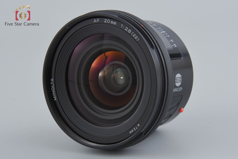 【美品】Minolta ミノルタ AF 20mm f/2.8 Sony #H08 Minolta AF 20mm F/2.8 Lens f2.8 Maxxum Dynax Sony Alpha From
