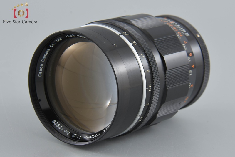 CANON LENS 100mm f/2 L39 LTM ライカマウント Canon 100mm f/2 L39 LTM Leica Thread Mount Lens | eBay