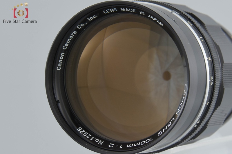 CANON LENS 100mm f/2 L39 LTM ライカマウント Canon 100mm f/2 L39 LTM Leica Thread Mount Lens | eBay