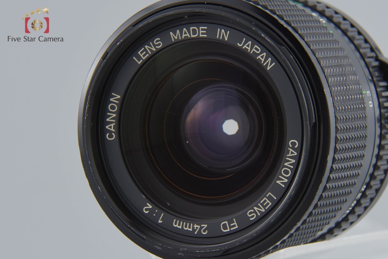キヤノン CANON NEW FD 24mm F2 Exc +5] Canon New FD NFD 24mm f2 MF Wide Angle Lens From
