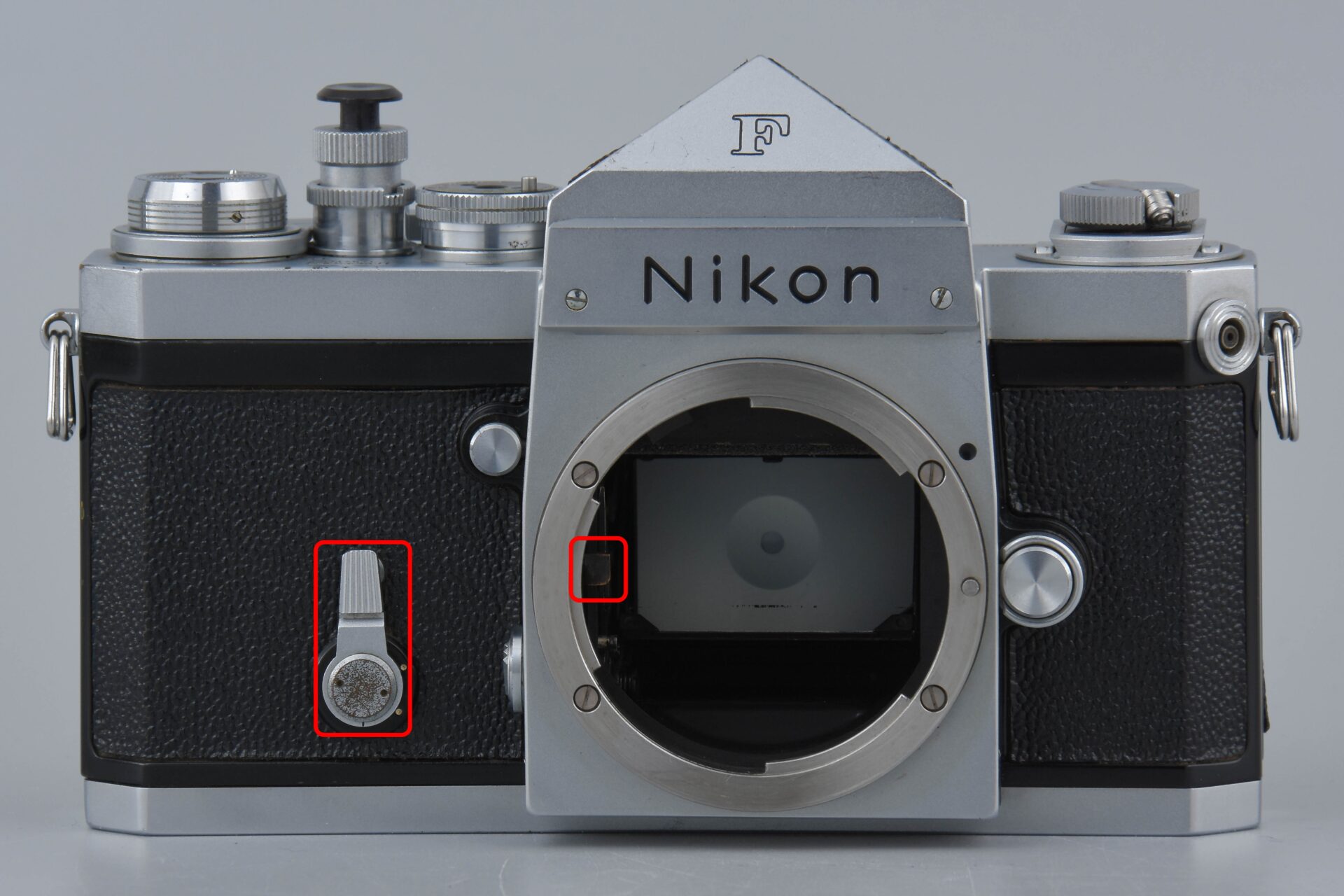 Nikon F Eye Level Silver Early Model 35mm SLR Film Camera
