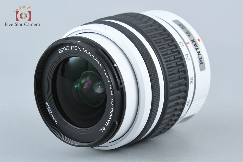 【S2034】PENTAX K-X + SMC DA-L 18-55 Pentax K-x White 12.4 MP DSLR SMC DA L 18-55 Lens [Very Good