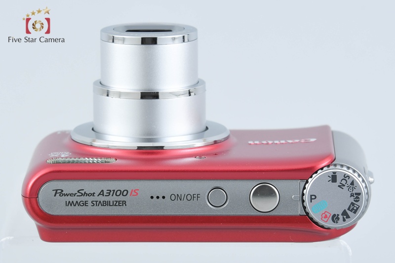 Canon PowerShot A3100 IS Red 12.1 MP Digital Camera w/ Box