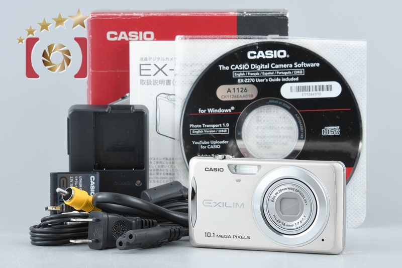 CASIO EXILIM ZOOM EX-Z270 Gold 10.1 MP Digital Camera w/ Box