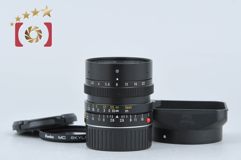 LEICA ELMARIT-M 28mm f/2.8 3rd レンズ Leica 28mm f/2.8 Elmarit-M (3rd Version) M-Mount Lens with