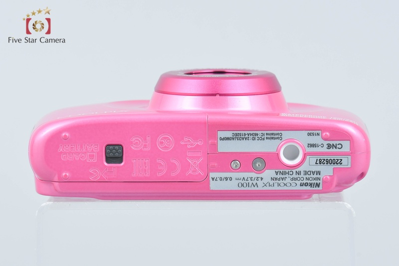 Nikon COOLPIX W100 Pink 13.2 MP Digital Camera w/ Box [Very Good