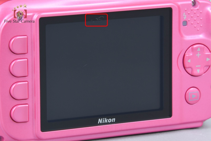 Nikon COOLPIX W100 Pink 13.2 MP Digital Camera w/ Box [Very Good