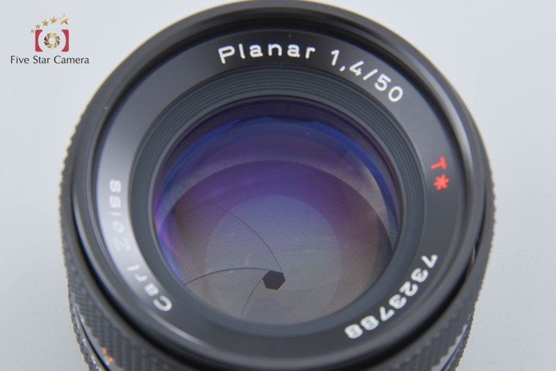 【S2028】 CONTAX Planar 50 1.4 T* MMJ Contax Carl Zeiss Planar 50mm f/1.4 T* MMJ CY Mount Lens