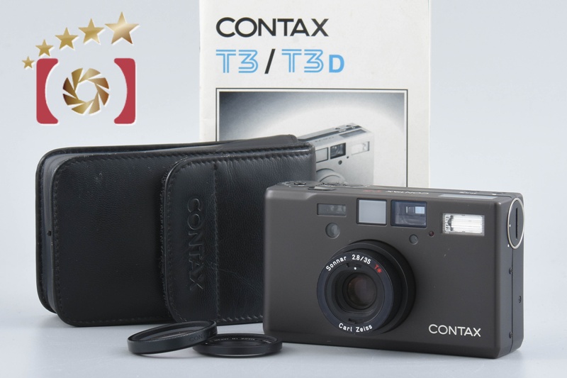 CONTAX T3 Titanium Black Single Teeth 35mm Point & Shoot