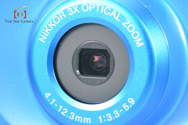 Nikon COOLPIX W100 Blue 13.2 MP Digital Camera w/ Box [Very Good