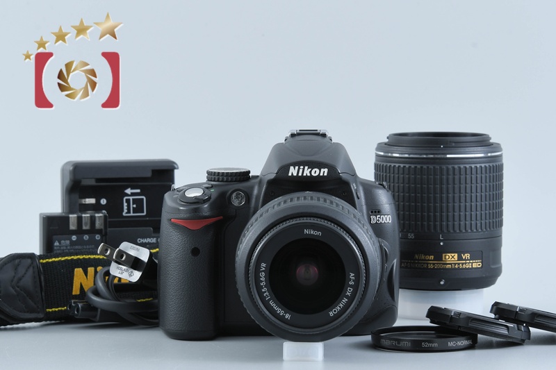 ⭐️実用美品⭐️Nikon D5000 18-55mm VR★ショット数5318 Amazon.com : Nikon D5000 12.3 MP DX Digital SLR Camera with 18