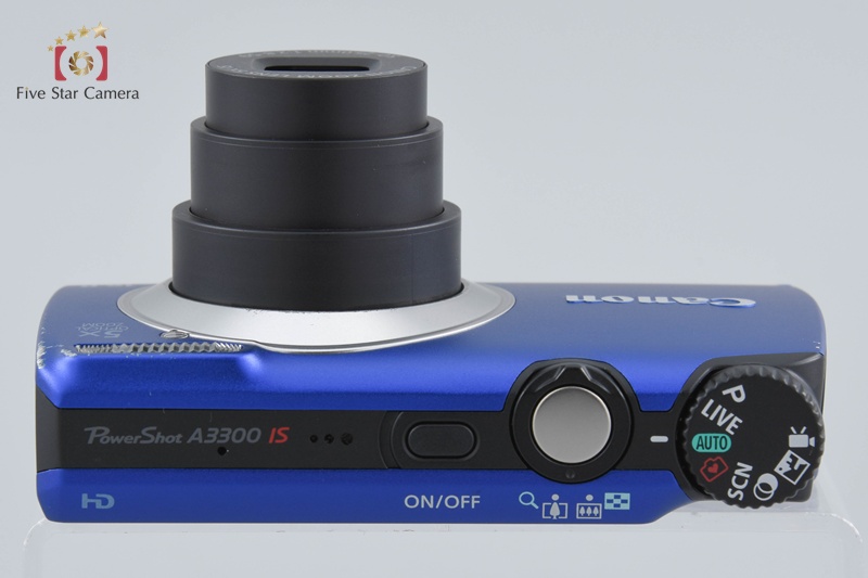 Canon PowerShot A3300 IS Blue 16.0 MP Digital Camera [Very Good