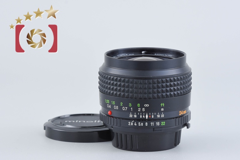 MINOLTA ミノルタ MD W.ROKKOR 24mm F2.8 広角レンズ 【低価，大人気】